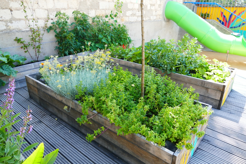 Terrasse de jardinage au 12 Riblette