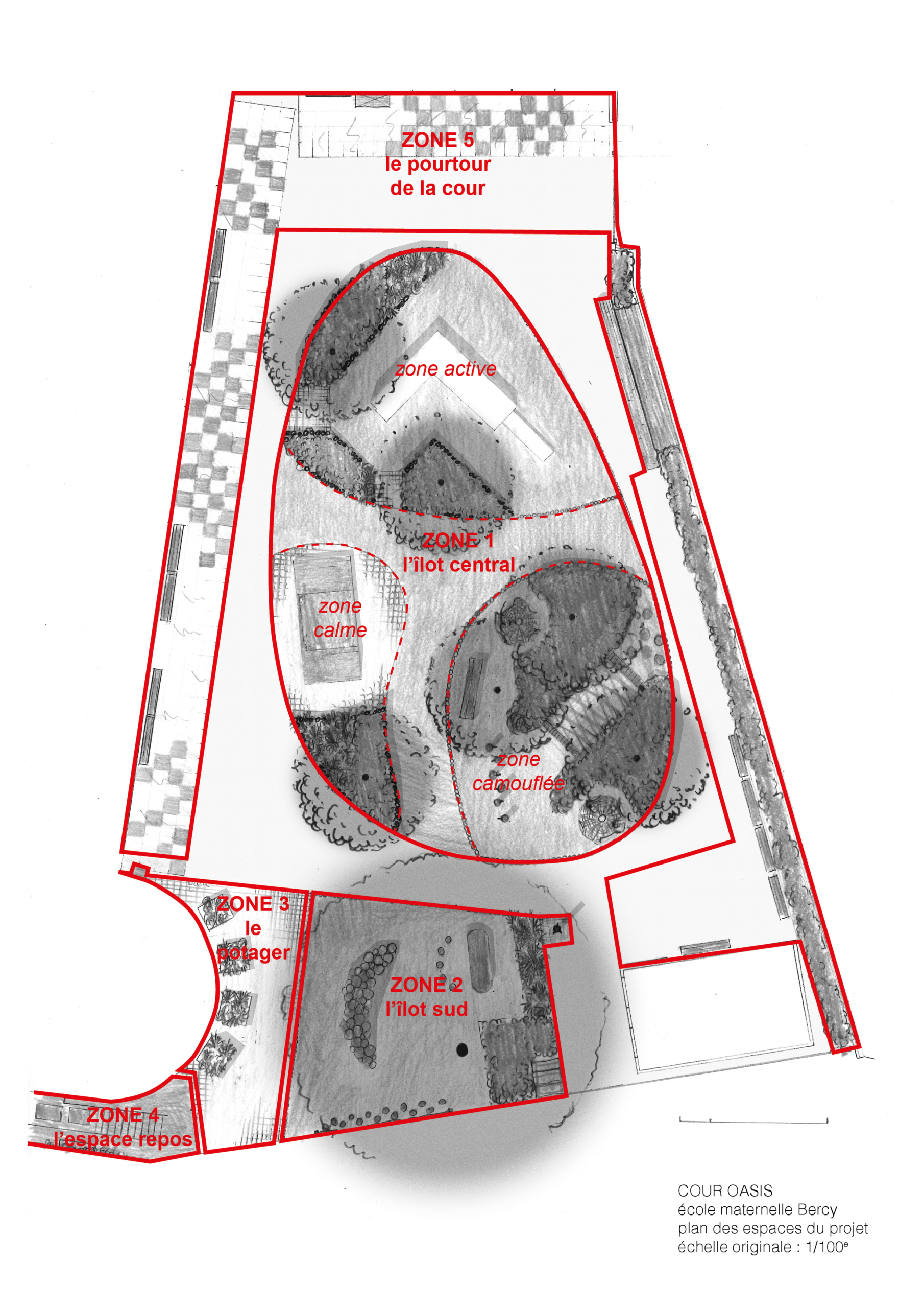 Plan des espaces du projet