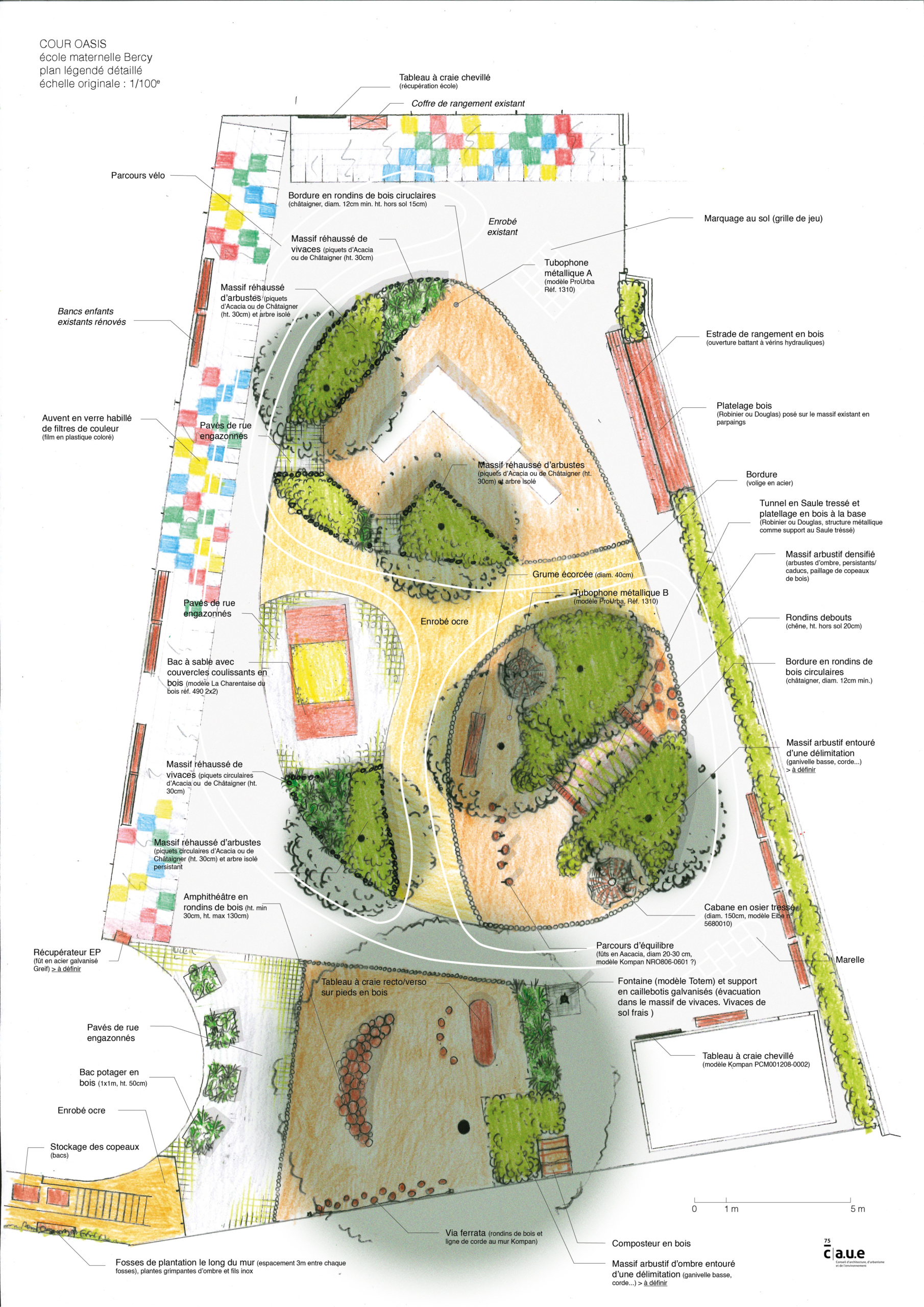 Plan masse de préconisations du projet