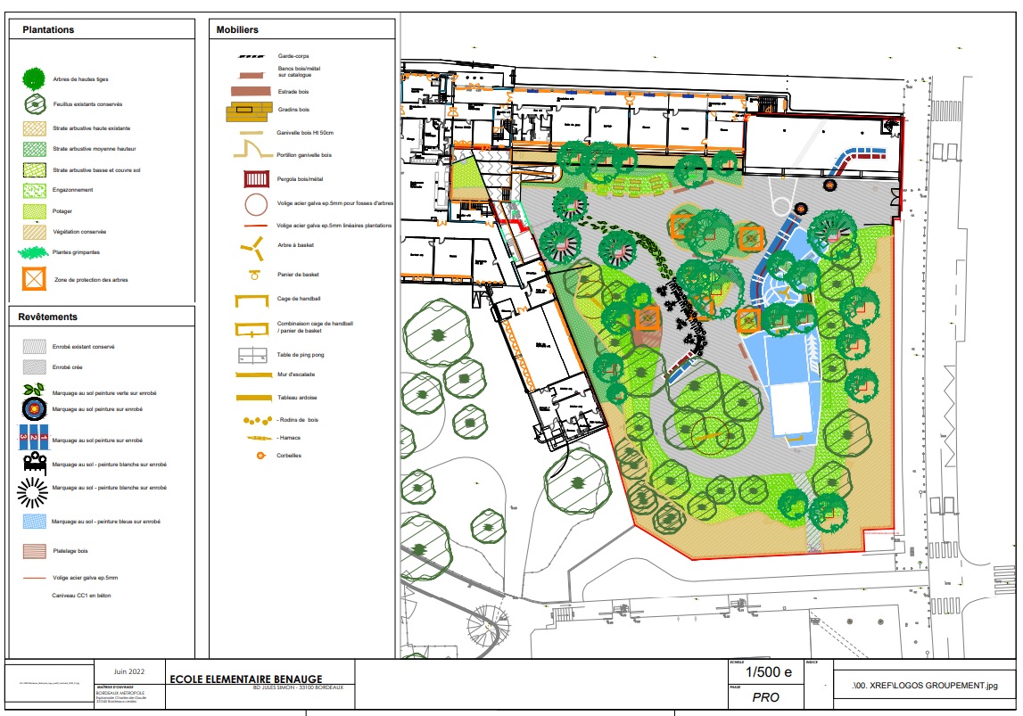 Plan masse du projet (phase AVP)