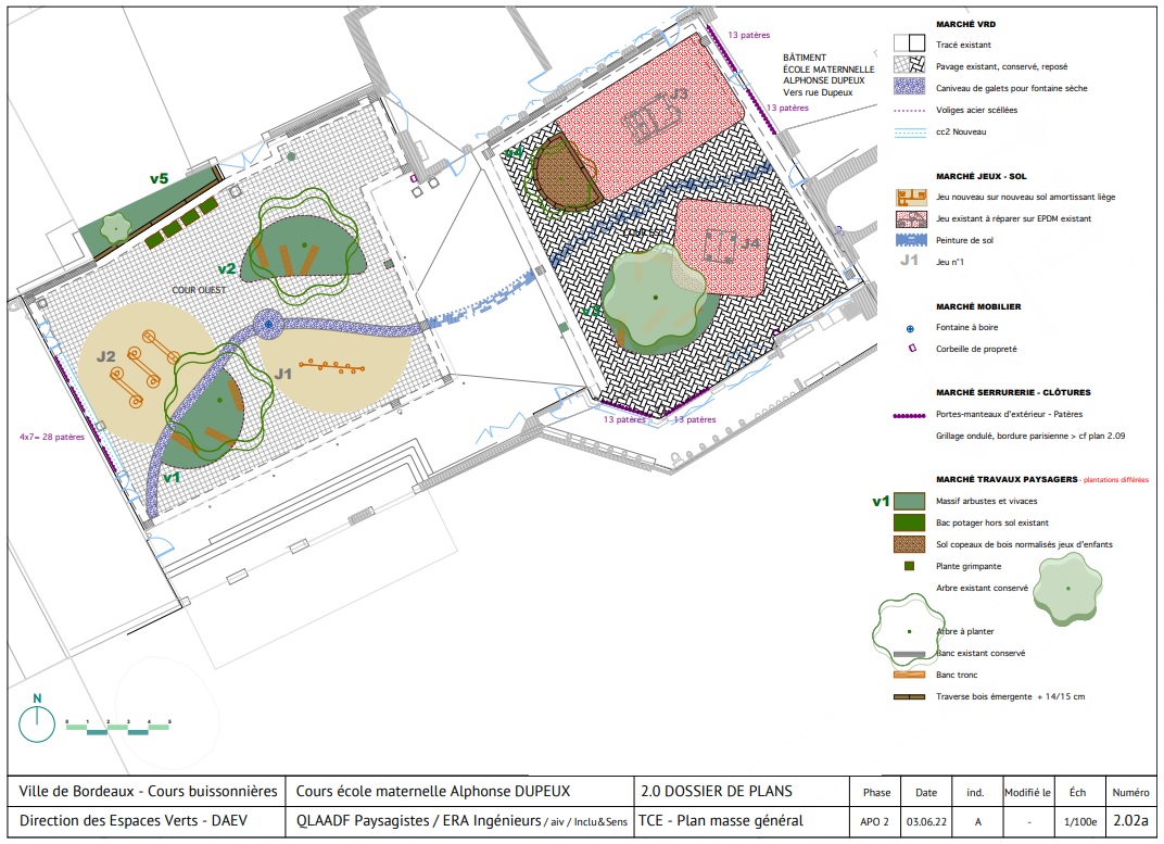 Plan masse du projet (phase AVP)