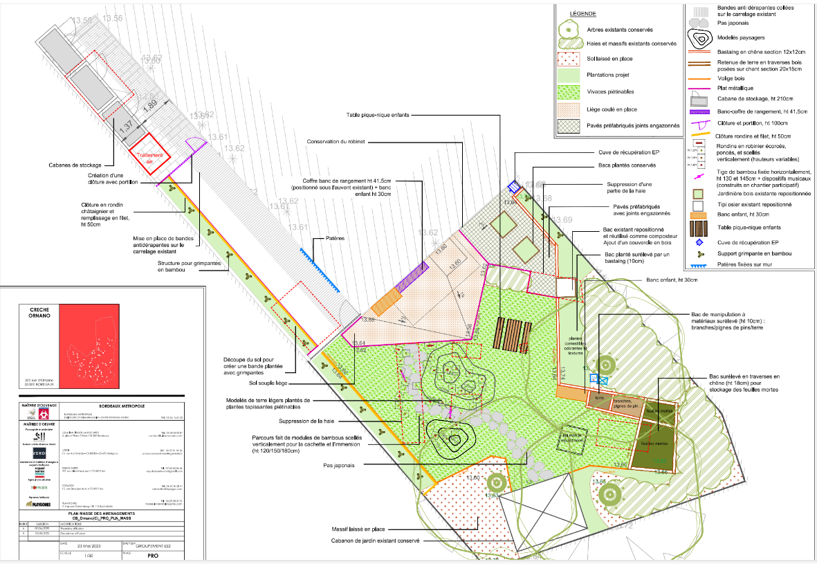 Plan masse du projet