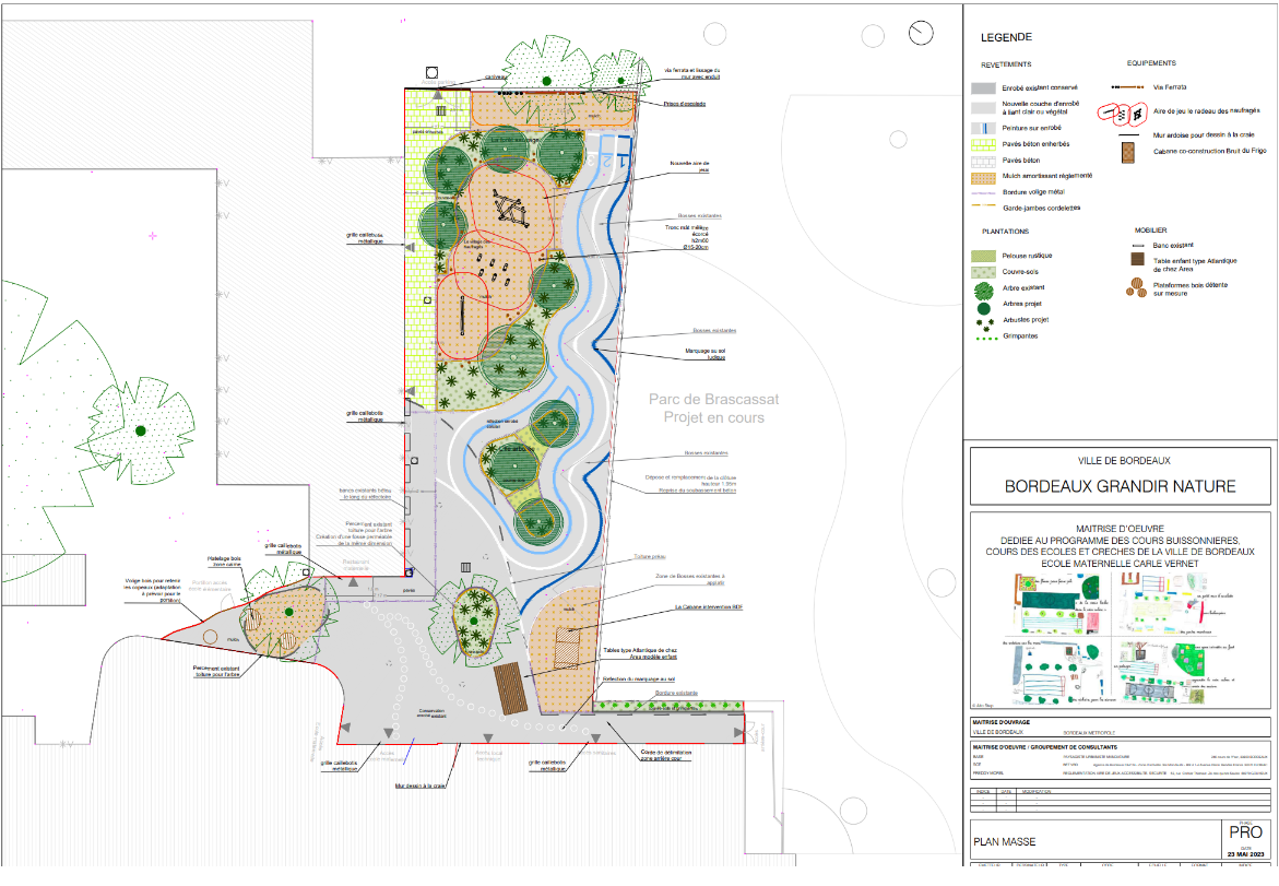 Plan masse du projet