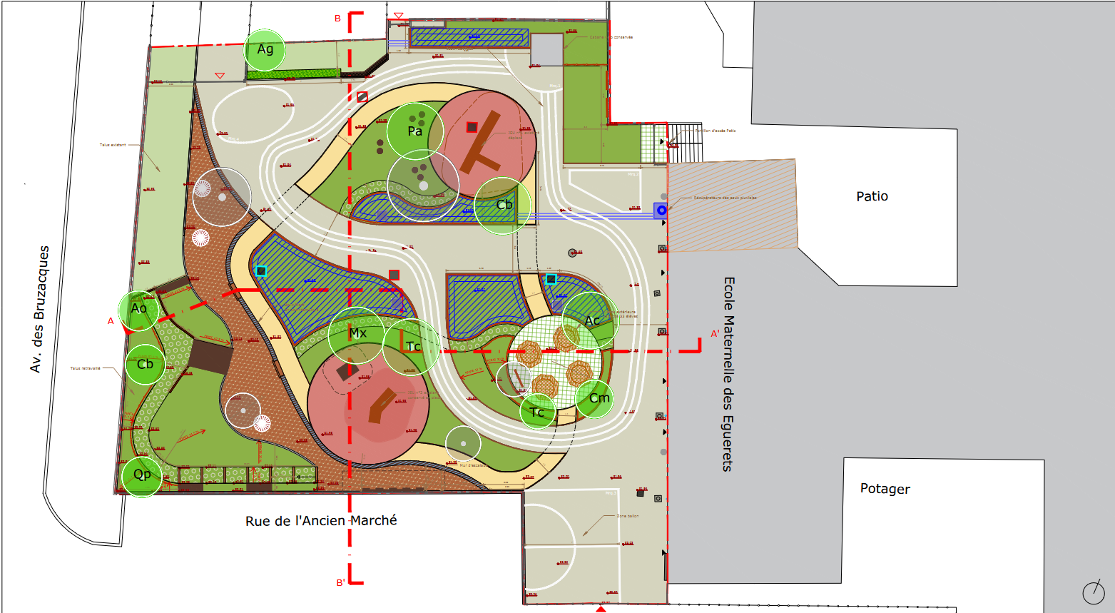 Plan phase pro de la Cour des Eguerets