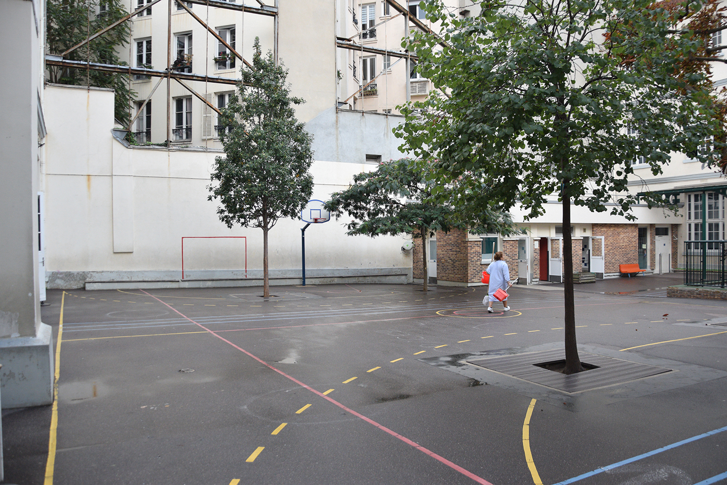 La grande cour avant travaux