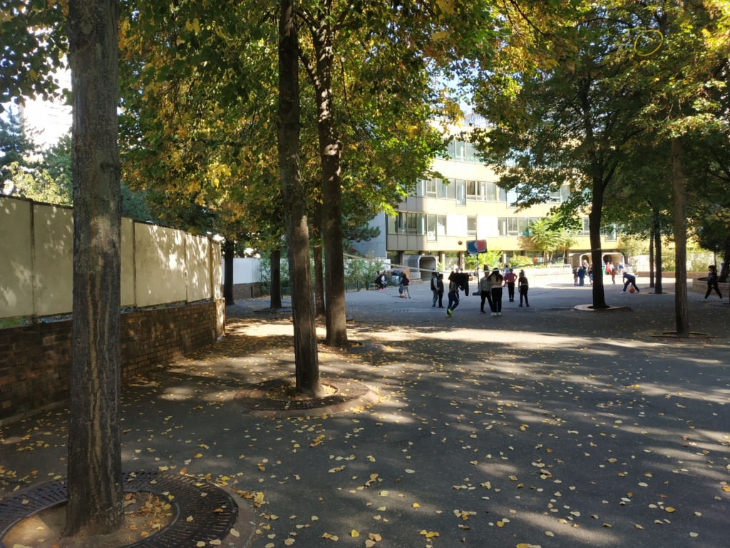 La cour A avant les travaux