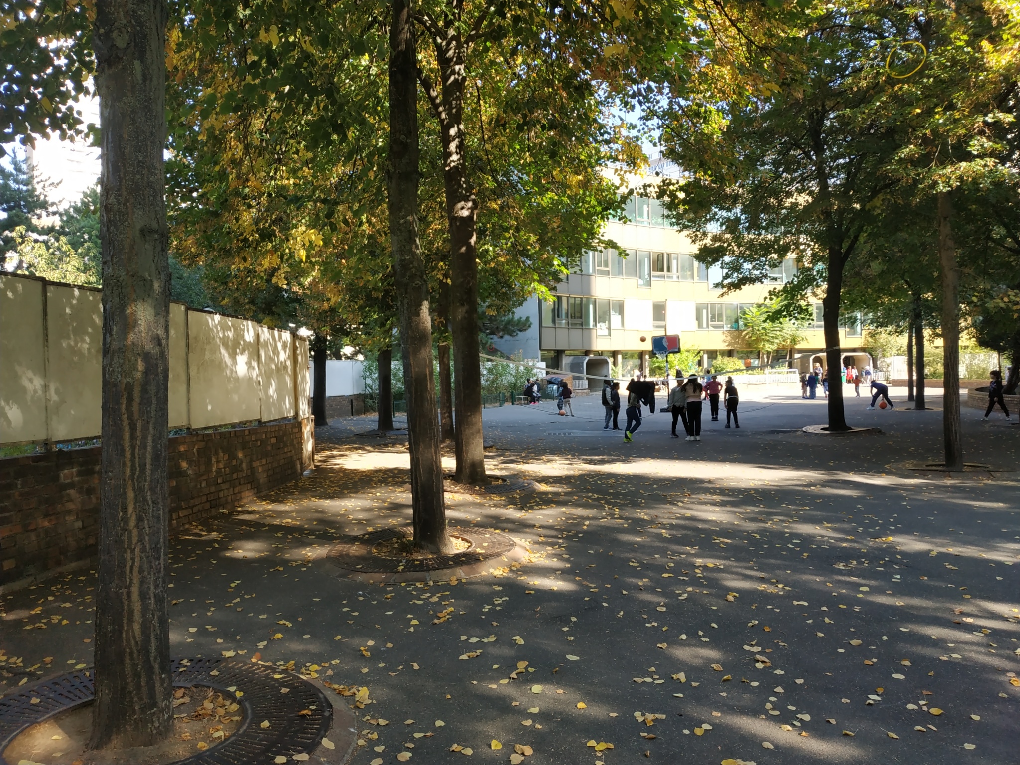 La cour A avant les travaux