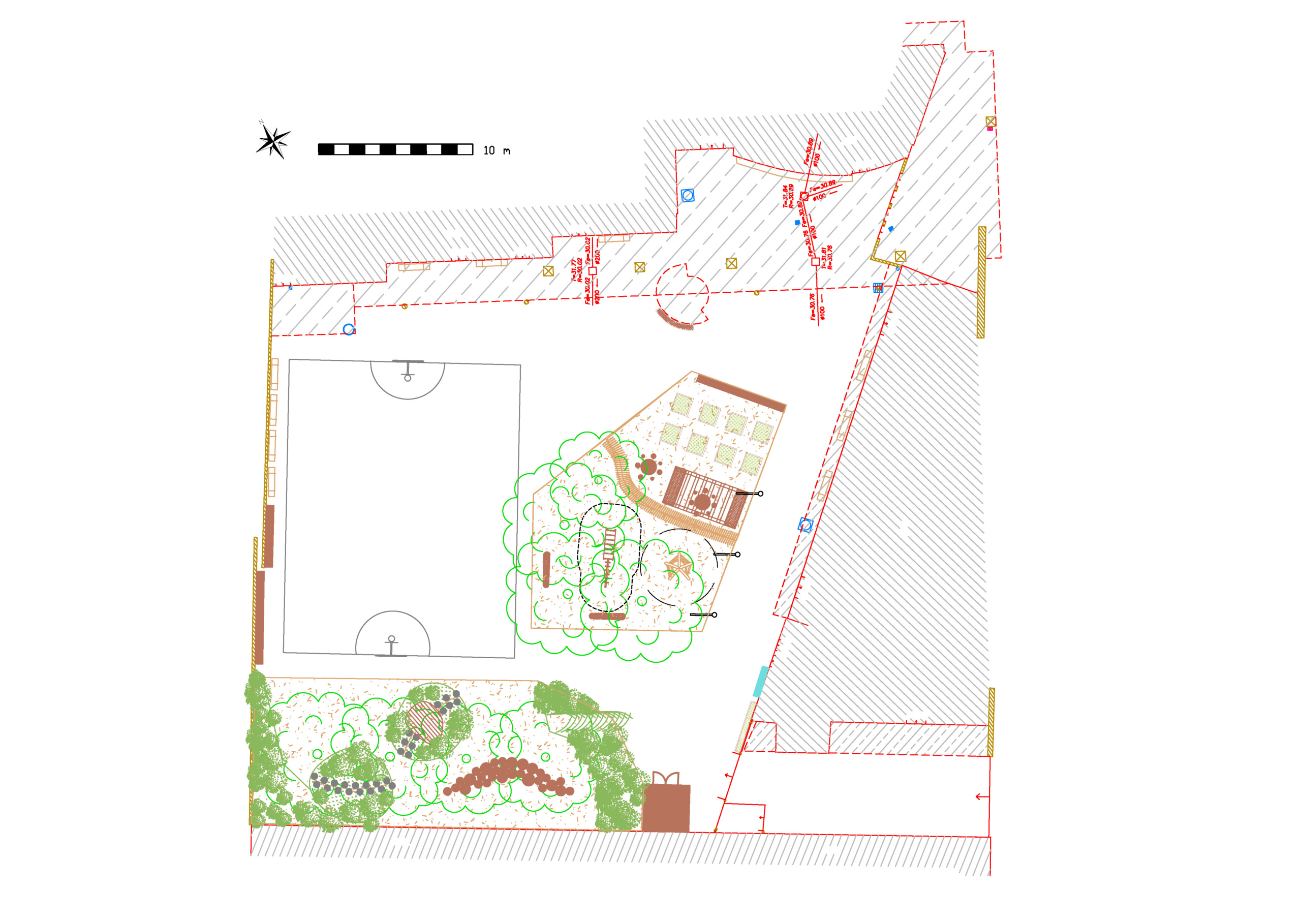 Plan de la cour