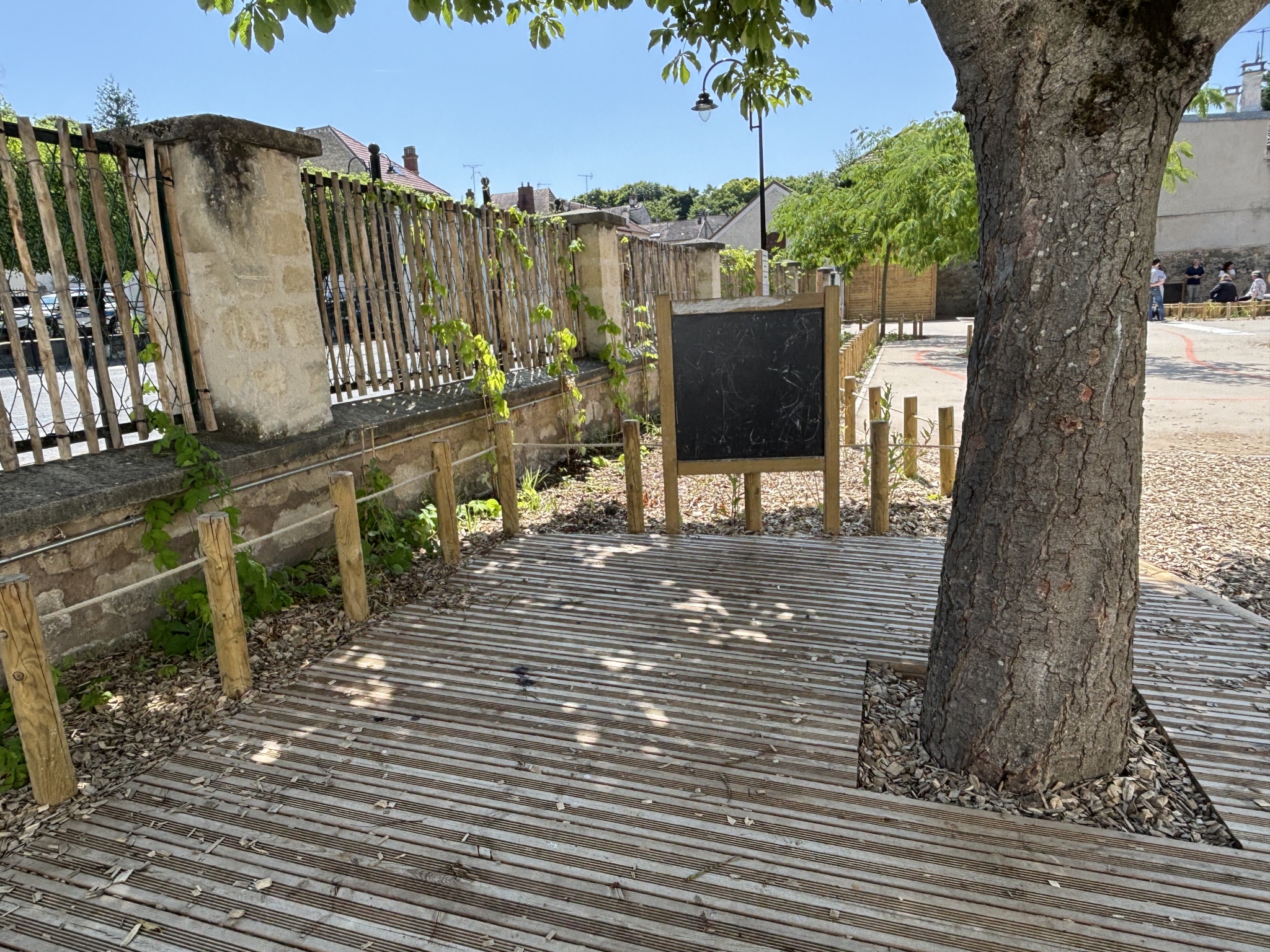 Coin ombragée et calme