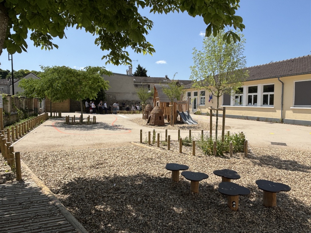 Vue d'ensemble de la cour