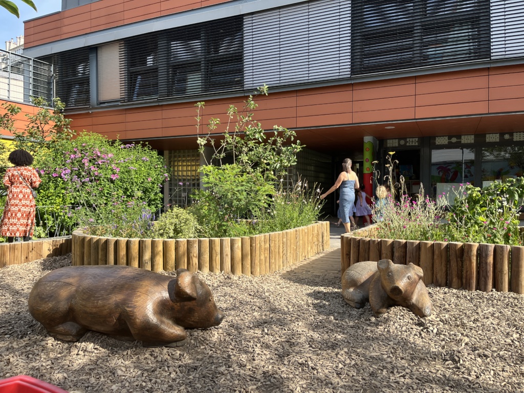 Vue depuis l'espace de copeaux